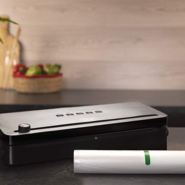 Máquina de Embalar A Vácuo Cecotec FoodCare SealVac 140 SteelCut 140 W Inox com LED