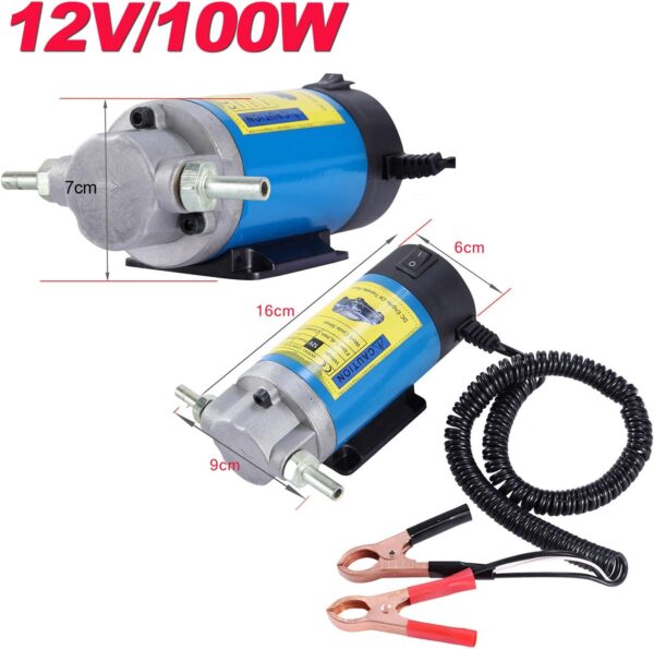 Bomba de Transferência de Óleo de Motor 12 V 100 W LEMOTO Elétrica para Óleo Diesel