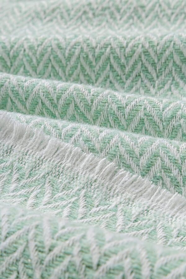 (180x240 cm) Manta de Algodão Extra Suave Verde Mint Todocama