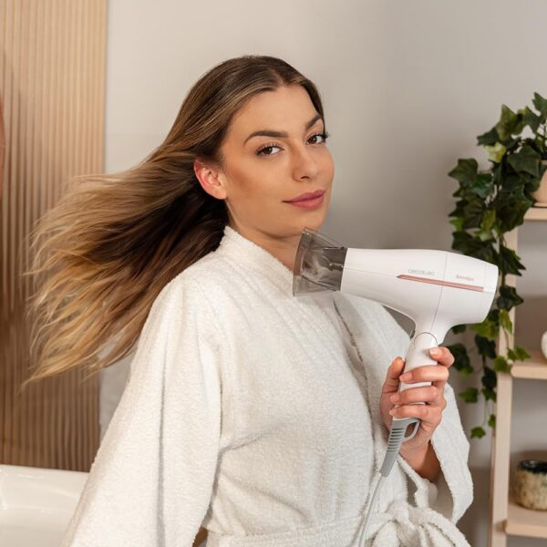 Secador de Cabelo de Viagem Cecotec IoniCare TravelWhite 2400 W Compacto Dobrável
