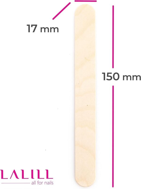 Espátulas de Madeira LALILL para Depilação e Máscaras 15 cm 100 Peças