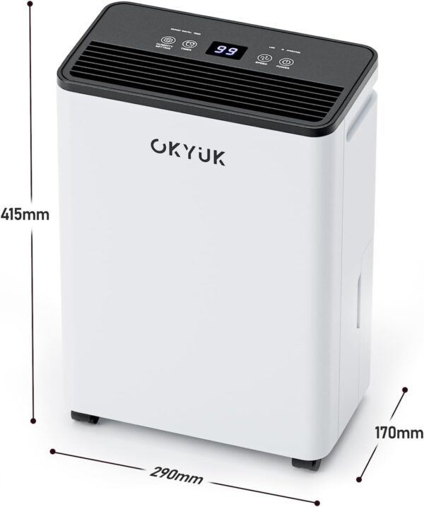 Desumidificador 12 L Branco com Indicador Digital de Humidade (PARA REPARAÇÃO)