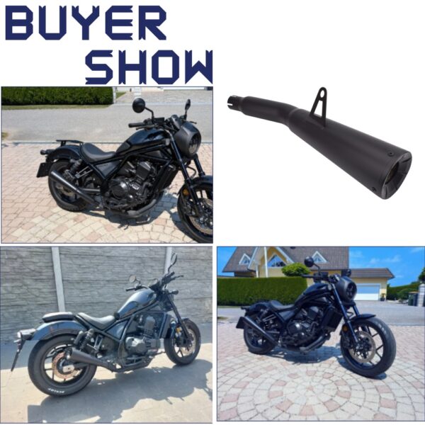 Escape Honda Rebel CMX1100 Coletor em Aço Inoxidável 2021-2024 - Preto