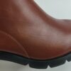 (37) Botins Camper Wanda K400228 Salto Quadrado em Pele - Castanho