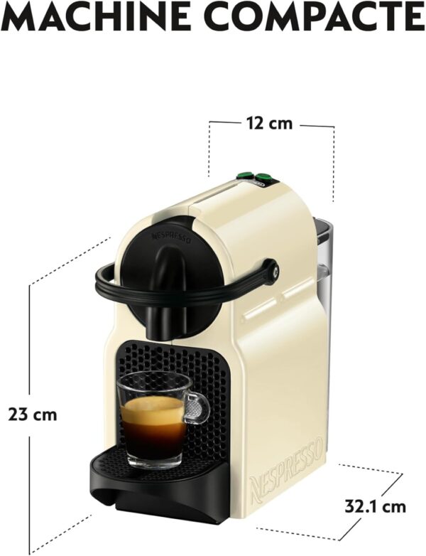 Máquina de Café de Cápsulas Nespresso De'Longhi Inissia EN80.CW 19 Bares Creme