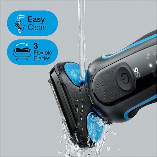 Máquina de Barbear Braun Series 5 51-B1000 Autonomia 3 Semanas - Azul