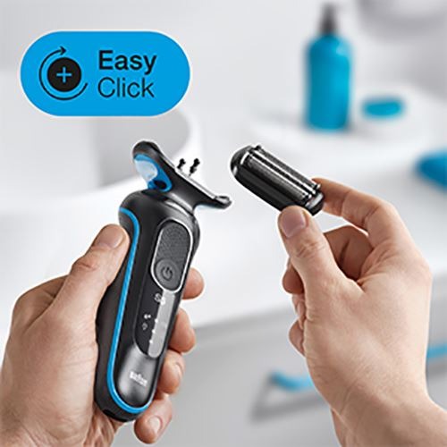 Máquina de Barbear Braun Series 5 51-B1000 Autonomia 3 Semanas - Azul