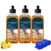 (3x100ml) Detergente de Chão Brilho 5-em-1 Madeira e Mármore Gloss Effect Limão