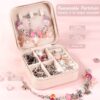 Kit de Fabricação de Pulseiras DIY 66 Peças com Pendentes e Miçangas UFU