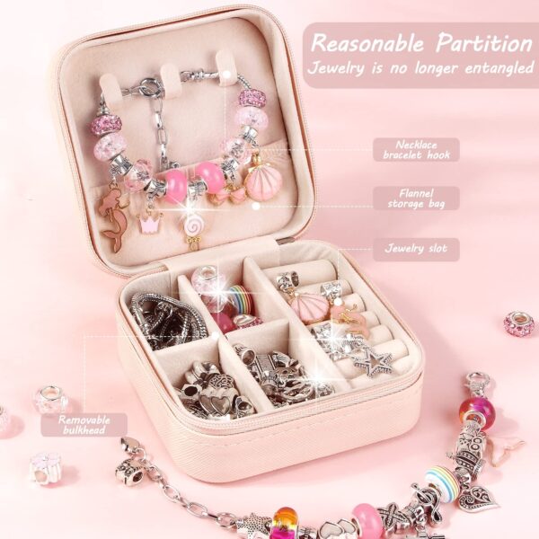 Kit de Fabricação de Pulseiras DIY 66 Peças com Pendentes e Miçangas UFU