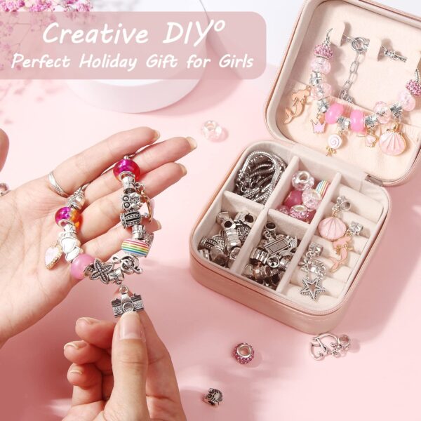 Kit de Fabricação de Pulseiras DIY 66 Peças com Pendentes e Miçangas UFU