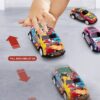 (24 Unid.) Carrinhos de Brinquedo Fricção em Liga Metálica para Crianças +3 Anos - Colorido