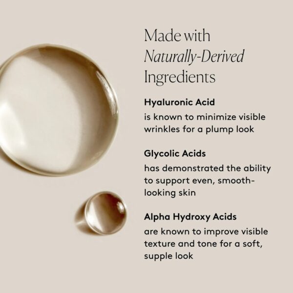 (10 ml) Sérum de Noite com AHAs Esfoliante e Ácido Hialurónico Naked and Thriving Renew Resurfacing