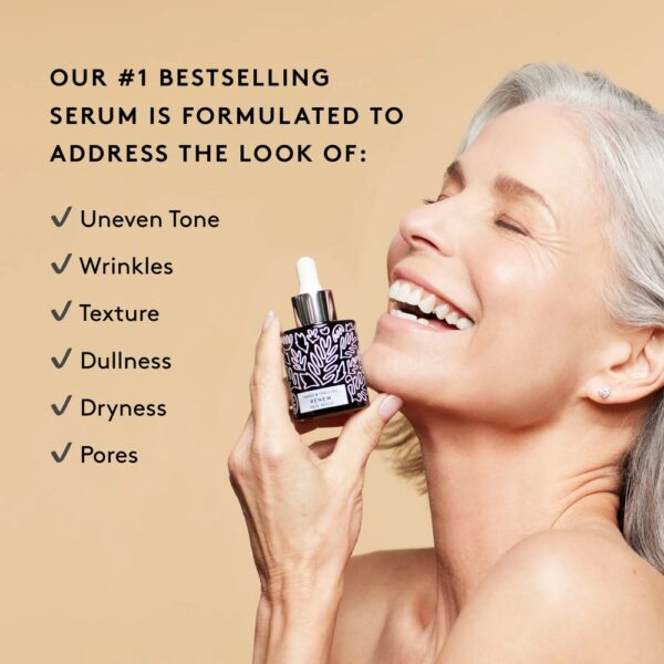(30ml) Sérum de Noite com AHAs Esfoliante e Ácido Hialurónico Naked and Thriving Renew Resurfacing