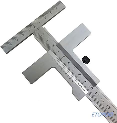 (160mm) Paquímetro de Marcação em T Universal 0-160mm - Prateado