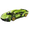 Carro de Corrida Blocos de Construção Escala 1:14 Estilo Lamborghini Brinquedo Educativo 1280 peças