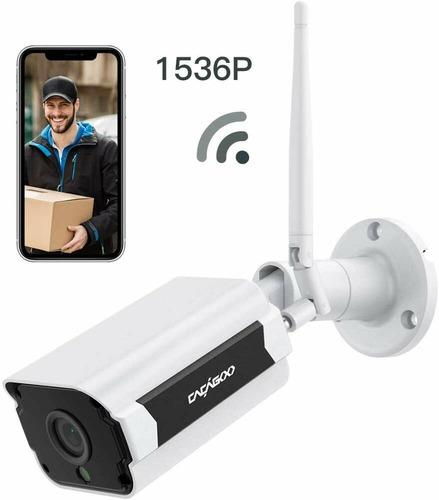 Câmara de Vigilância 4MP 1536P Wi-Fi Exterior Áudio Bidirecional Cacagoo SN-IPC-HW13