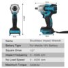 Chave de Impacto 1/2" a Bateria 18V Brushless 520Nm