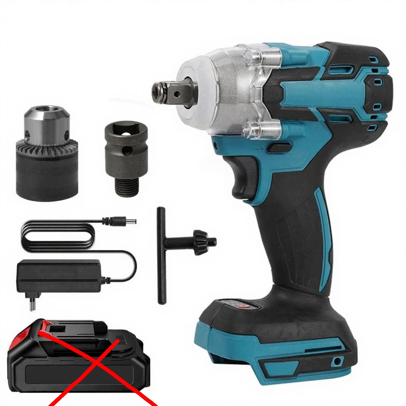 Chave de Impacto 1/2" a Bateria 18V Brushless 520Nm