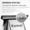 Máquina de Cortar Cabelo Kemei KM-5027 Ecrã LCD - Prateado