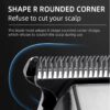 Máquina de Cortar Cabelo Kemei KM-5027 Ecrã LCD - Prateado