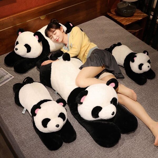 Peluche Panda Grande Suave e Fofo 60cm Ideal para Presente Almofada de Descanso