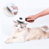 Escova para Animais  Auto-limpeza Cão e Gato Agulha Inox Retrátil Hpingd
