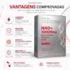 Suplemento Alimentar NAD+ 10000mg Zozone com Resveratrol - 40 Stickpacks