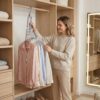 4 Cabides Organizadores Multiusos Poupa Espaço para Roupa e Acessórios - Cinzento