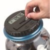 (7 Uni.) Mealheiros Digitais com Contagem Automática Ecrã LCD e Grande Capacidade 1,8L