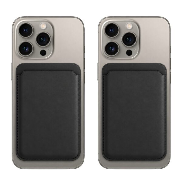 (x2) Capa Porta-cartões MagSafe Magnética para iPhone Samsung Huawei