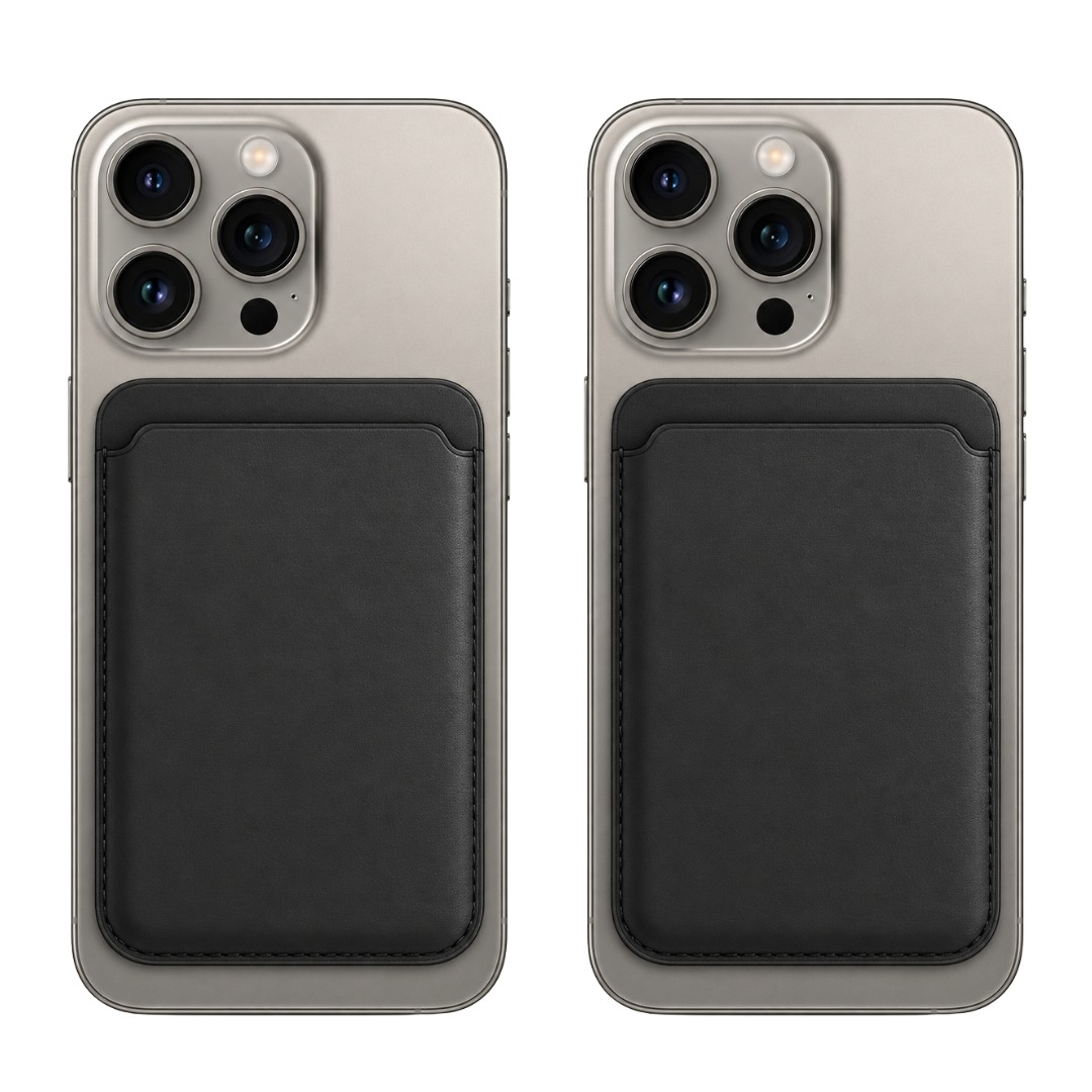 (x2) Capa Porta-cartões MagSafe Magnética para iPhone Samsung Huawei
