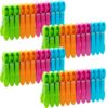 48 Molas de Roupa de Plástico Resistentes ao Vento Multiusos - Cores Variadas