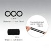 (4 cm) 200 Elásticos para Cabelo Unidades Nylon sem Metal