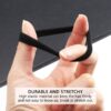 (4 cm) 200 Elásticos para Cabelo Unidades Nylon sem Metal