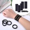 (4 cm) 200 Elásticos para Cabelo Unidades Nylon sem Metal