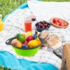 Conjunto de 2 Escorredores Dobráveis Multiusos para Cozinha e Campismo 24,5 cm
