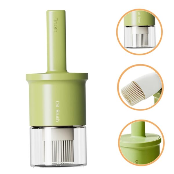 Pincel de Cozinha com Garrafa de Óleo Integrada em Silicone Sosoport