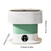 (10L) Máquina de Lavar Roupa Portátil Dobrável com Temporizador - Branco
