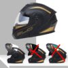 (L) Capacete Modular Mota Viseira Dupla 59-60cm