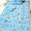 (150x200cm) Cobertor Doraemon Cartoon Macio e Quente para Cama ou Sofá - Azul