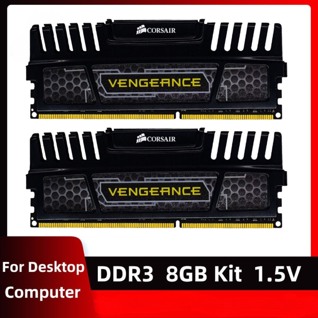 16GB (2x8 Gb) Memória RAM Vengeance LPX DDR3 1600MHz CL9 - Preto