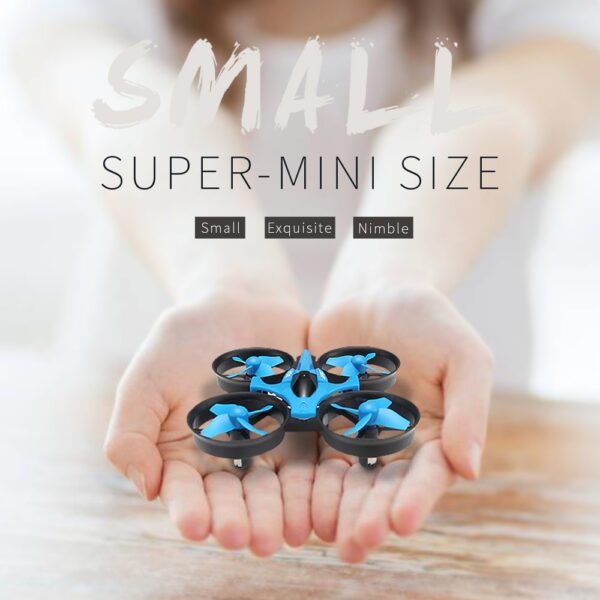 Mini Drone H36 Giroscópio 6 Eixos Modo Headless e Rotação 360° - Cinza