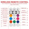 (x10) Luz Estroboscópica de Aviso para Bicicleta Drone Camião etc LED RGB 8 Cores com Comando
