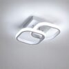 Candeeiro de Teto LED Moderno 24W Luz Fria 6500K Branco Quadrado