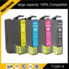 Pack 4 Toners de Tinta Epson T1281-T1284 S22 SX125 SX130 SX425W
