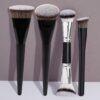 Conjunto de 4 Pincéis de Maquilhagem Vegan Rosto e Olhos - Preto