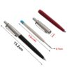 (Tinta Preta) Caneta Esferográfica de Metal Office A Pen Automática com 5 Recargas
