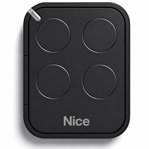 Comando de Garagem Nice FLO4RE 4 Canais Rolling Code 433.92 MHz - Preto