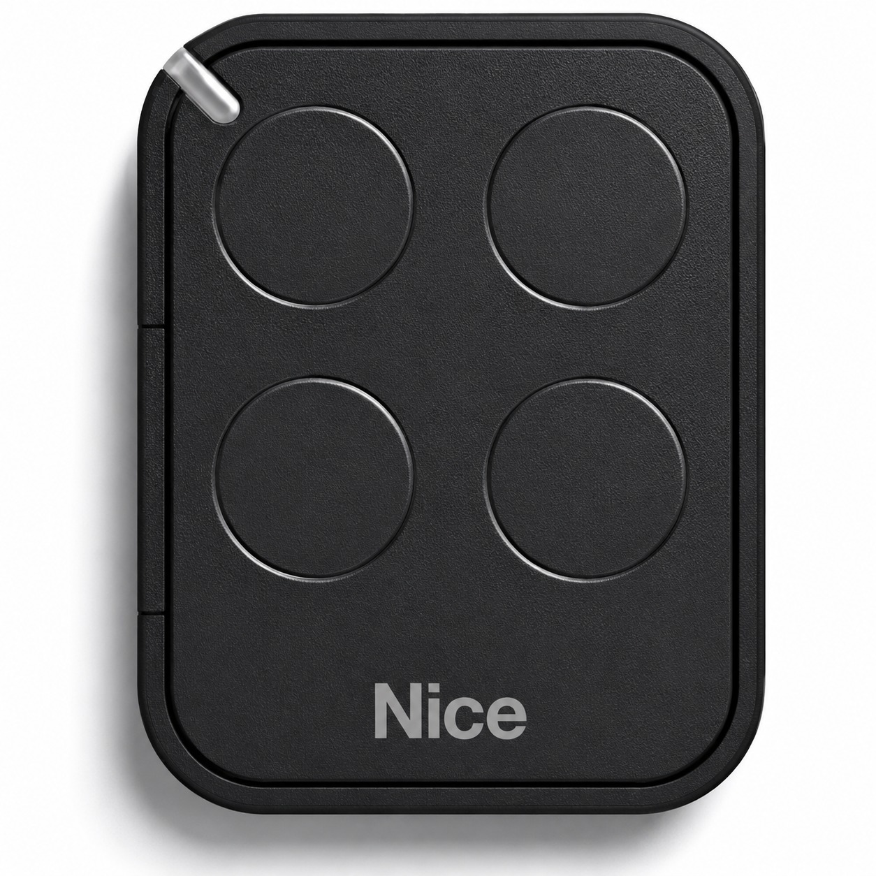 Comando de Garagem Nice FLO4RE 4 Canais Rolling Code 433.92 MHz - Preto